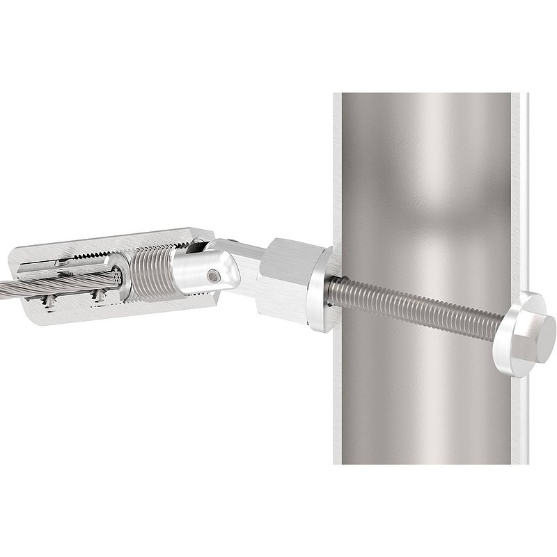 Gewindeterminal zur Selbstmontage, Seil 6mm, V2A