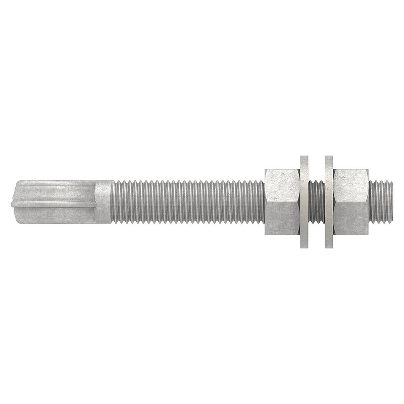 Boulon à œil pour gond à souder 121-M16, acier galvanisé à chaud