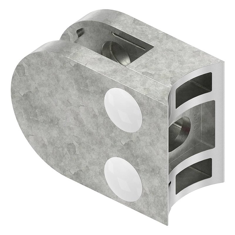 Pince à verre modèle 30, jonction: 42,4mm, zinc brut
