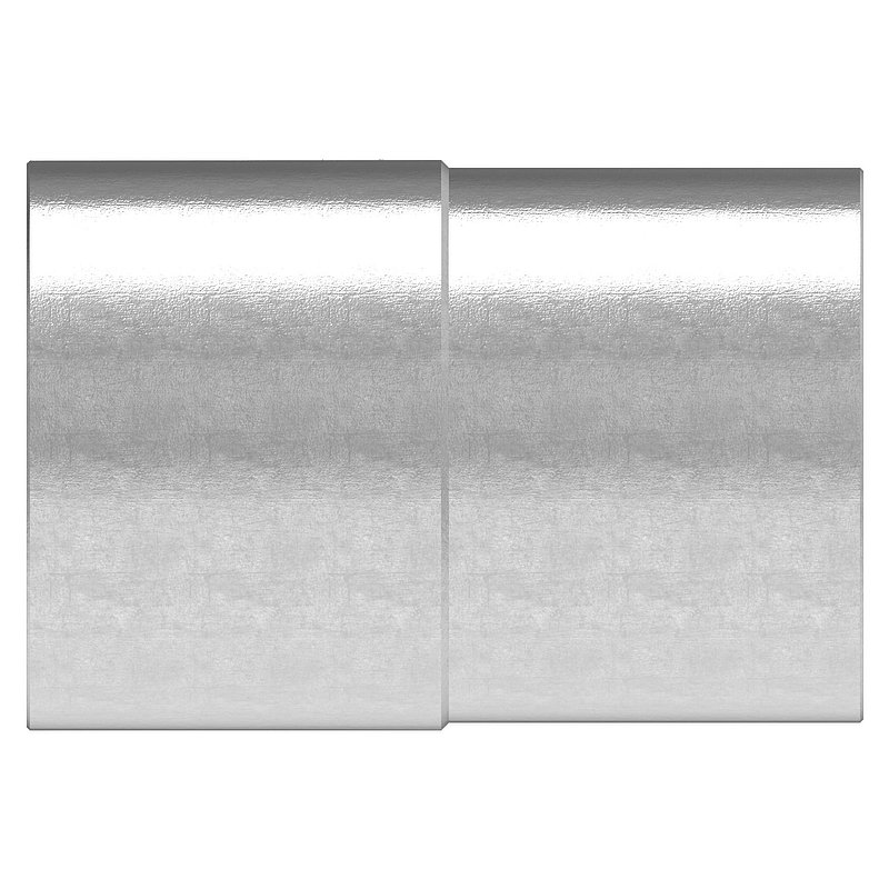 Verbindungsstück von 48,3x2,5mm auf 48,3x2,0mm, V2A