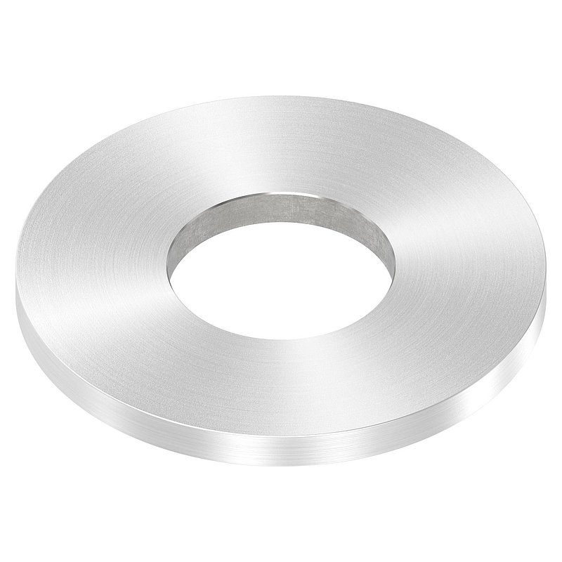 Anchor plate Ø 80x6mm, with round grinding, AISI304