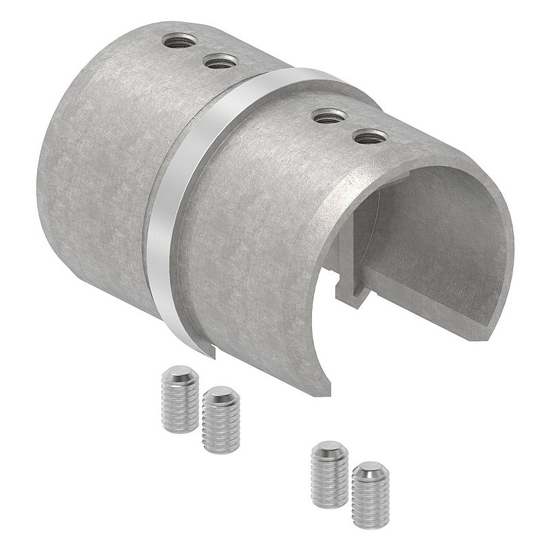 Rohrverbinder für Nutrohr 48,3mm, V4A