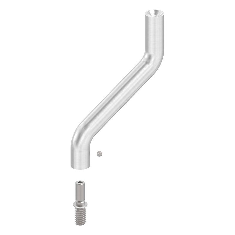 Bracket Ø 14mm, 2x 30° bent, AISI304