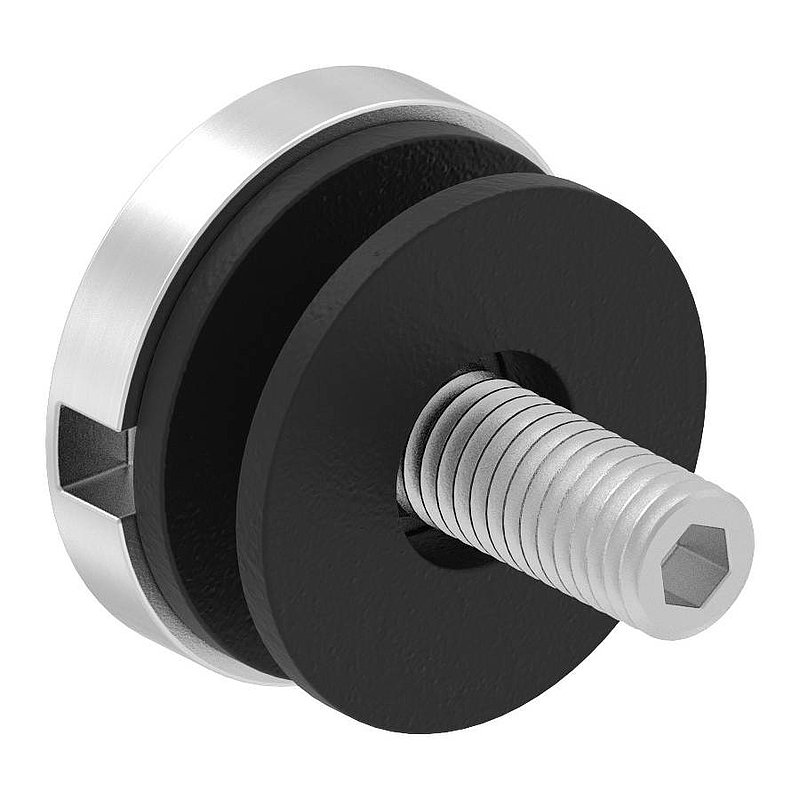Point de fixation pour verre Ø 30mm, adapté pour les supports Brenk, V2A