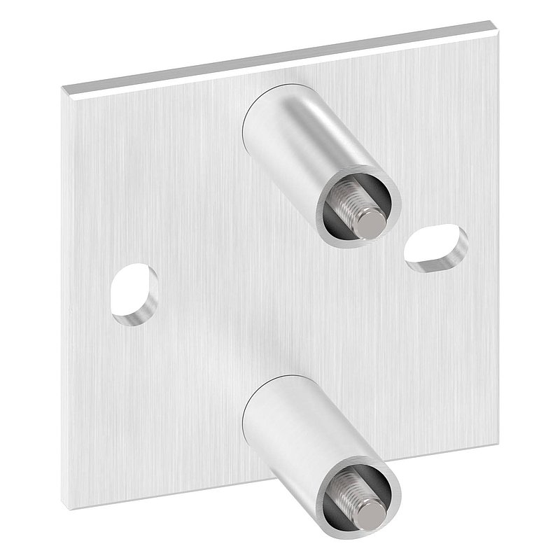 Wandbefestigung für Geländerpfosten 42,4mm, V2A
