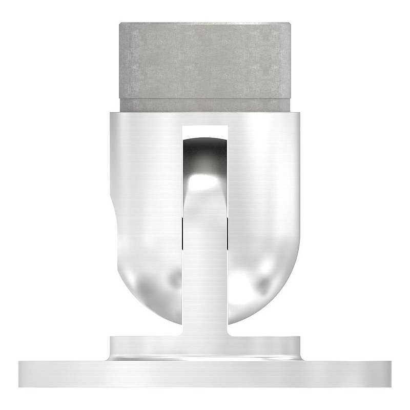 Wandhalter flexibel, für Rohr 42,4x2,0mm, V4A