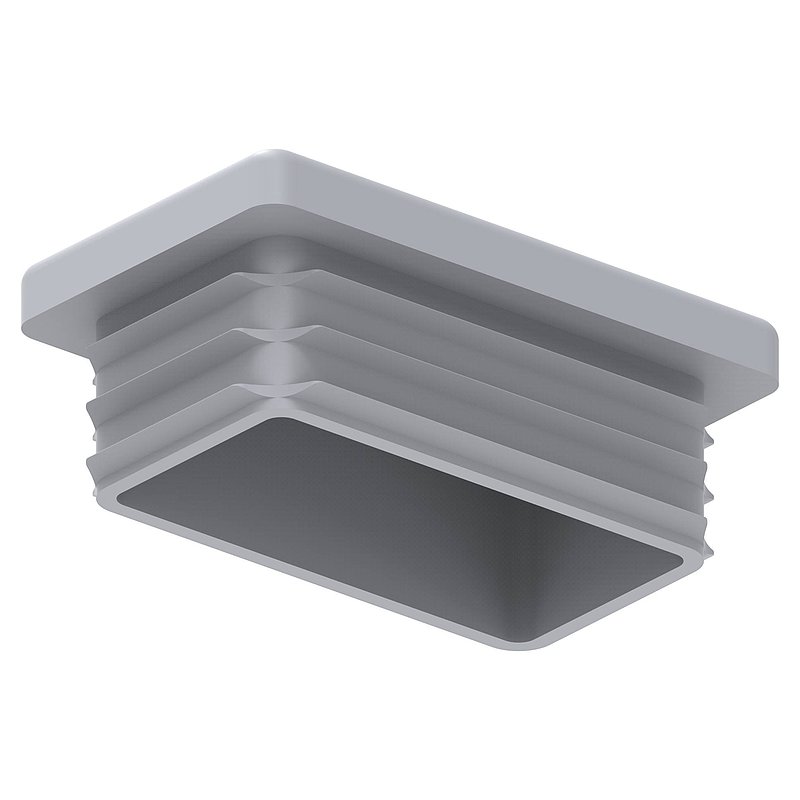 Kunststoffkappe für Rechteckrohr 50x30mm