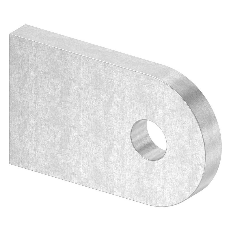 Anschweißlasche, 50x30x6mm, Oberfläche 3c matt, V2A