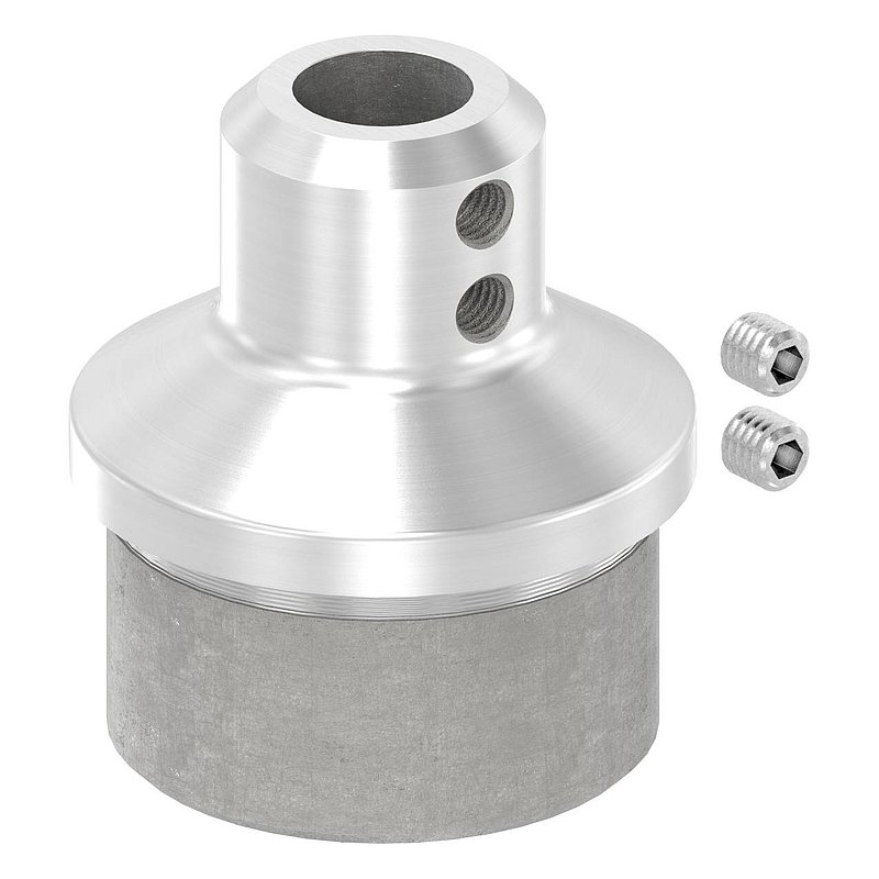 Rohrabschlussstopfen für 42,4x2,5mm, V2A