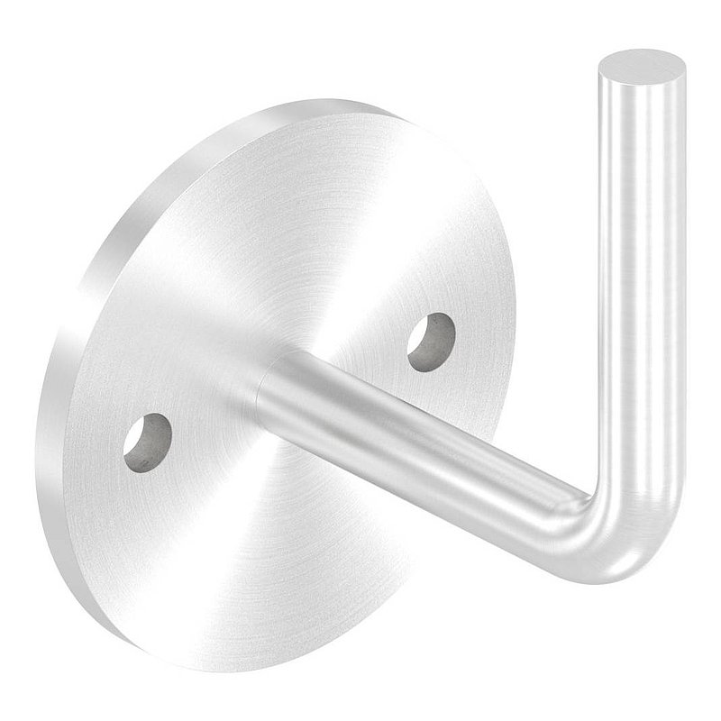 Handrail bracket for welding (round plate and bracket welded), AISI304
