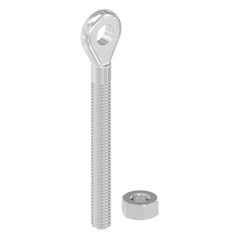 Embout à œil avec filetage M6, V4A