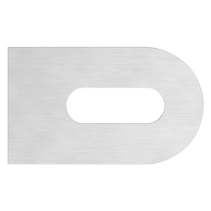 Weld-on bracket, 50x30x4mm, ground, AISI304