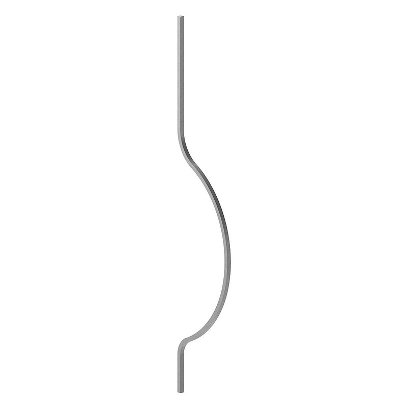 Korbgitterstab 12x12mm, glatt, H: 1000mm