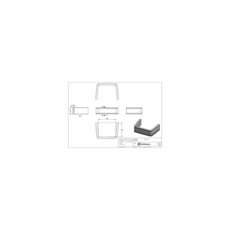 Collier pour volute seule 16x4- 42/35