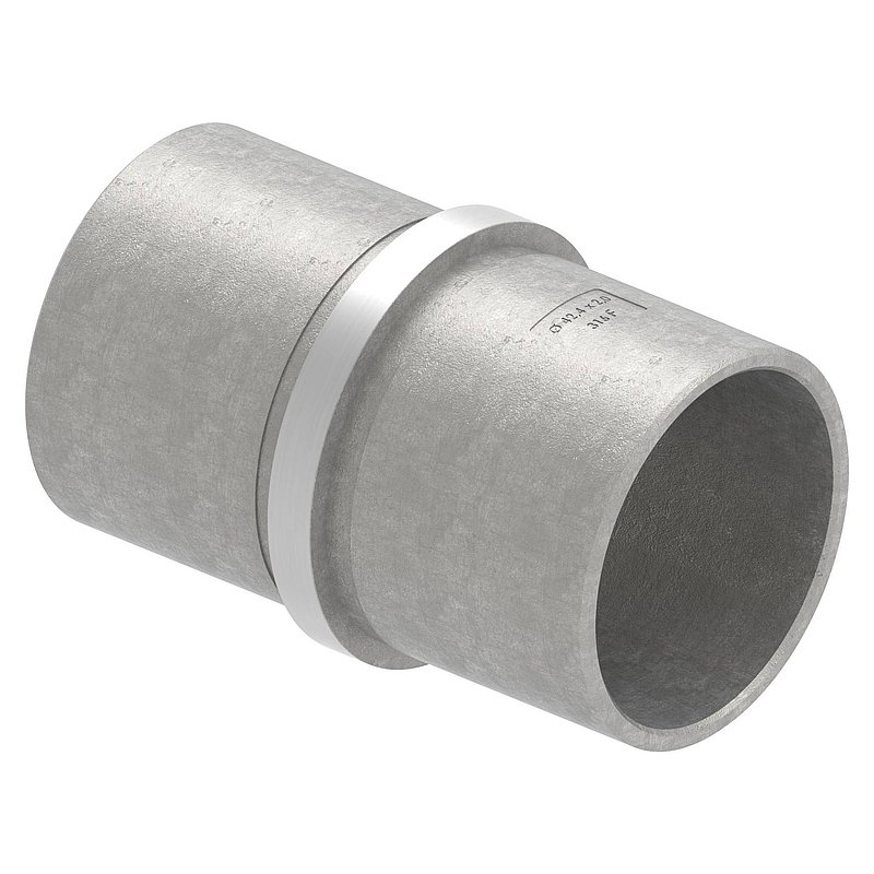 Verbindungsstück für Rohr 42,4x2,0mm, V4A