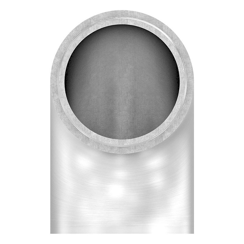 Raccord d'extrémité coudé à 90° plat, pour tube Ø 42,4x2,0mm, V2A
