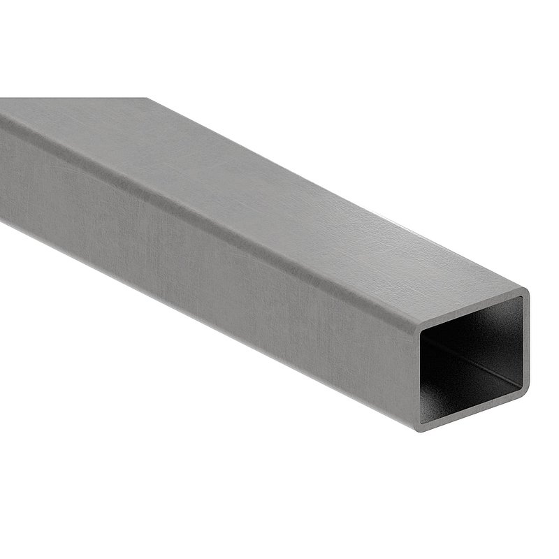 Rectangular tube S235JR, 50x40x3mm, L: 6000mm