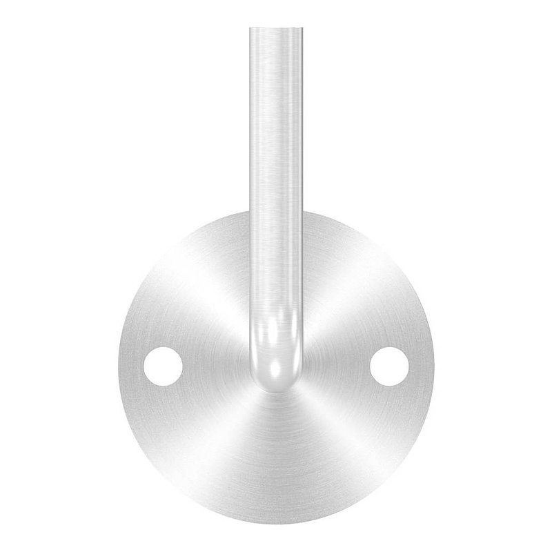 Handrail bracket for welding (round plate and bracket welded), AISI304