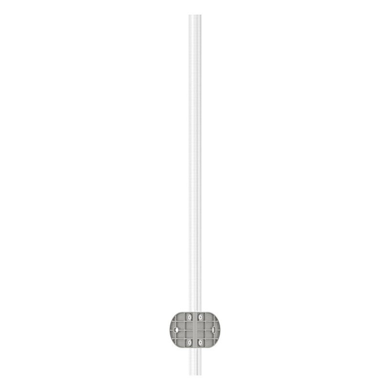 Edelstahlpfosten V2A zur Wandmontage für 90° Inneneck, H: 1190mm