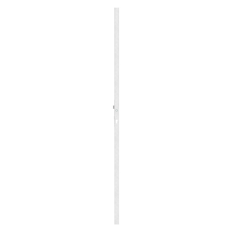 Schlossrohr inkl. Schloss mit Abstand 92 mm, 40x40x2,0 glatt, 2000mm, V2A