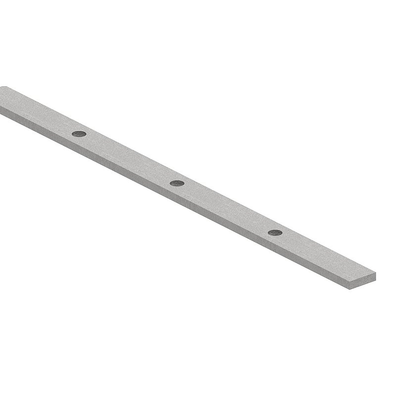 Lochleiste 30x8mm, für Stab Ø 12mm, Lochabstand 132mm, Länge 2m