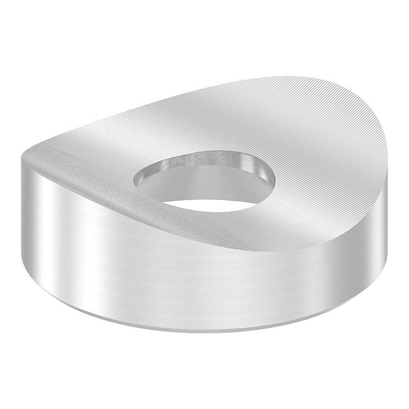 Levelling piece (with countersink) for tube 42.4mm, Ø 22mm, AISI304