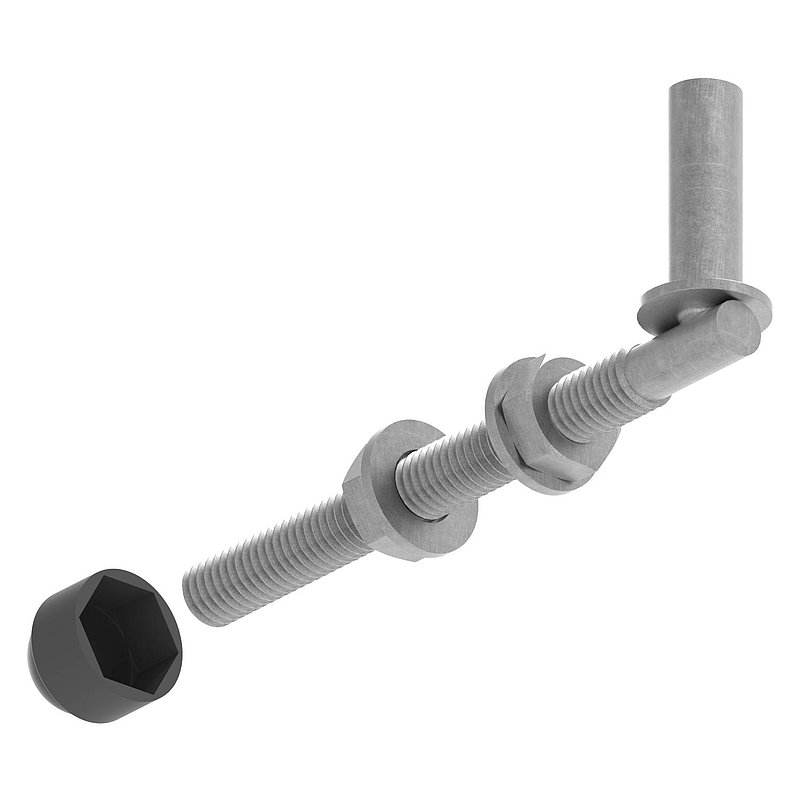 Kloben zum Durchschrauben für Ø 13mm, L: 140mm