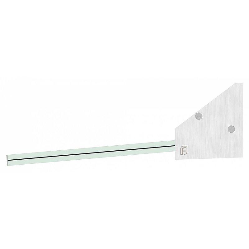 Promobox profilé d'auvent eleganza canopy, L=250 mm, E4/EV1, verre inclus