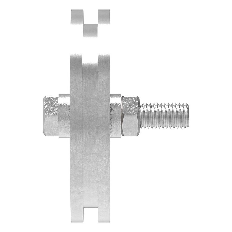Galet pour porte coulissante avec rainure en U