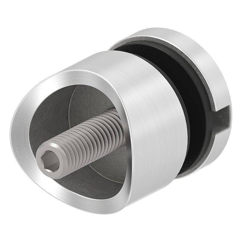 Glaspunkthalter 30mm, Anschluss: 42,4mm, V4A
