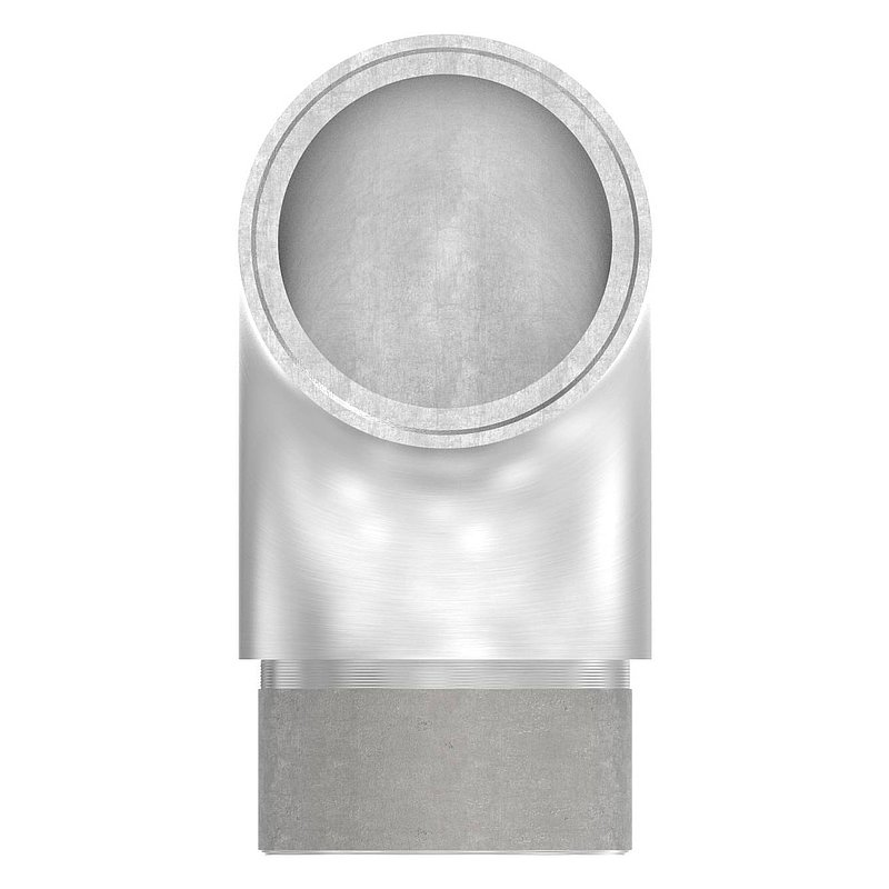 Anschlussbogen 90°, für Rohr 42,4x2,0mm, V2A