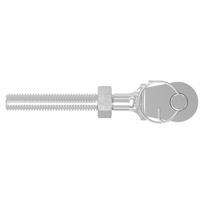 Gabelterminal mit Außengew. M8 links, V4A