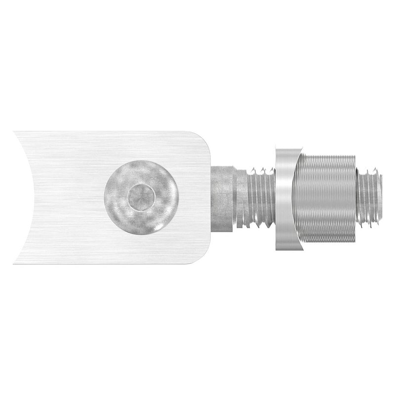 Door hinge withthreaded sleeve M12 and for pipe 42,4mm, AISI304