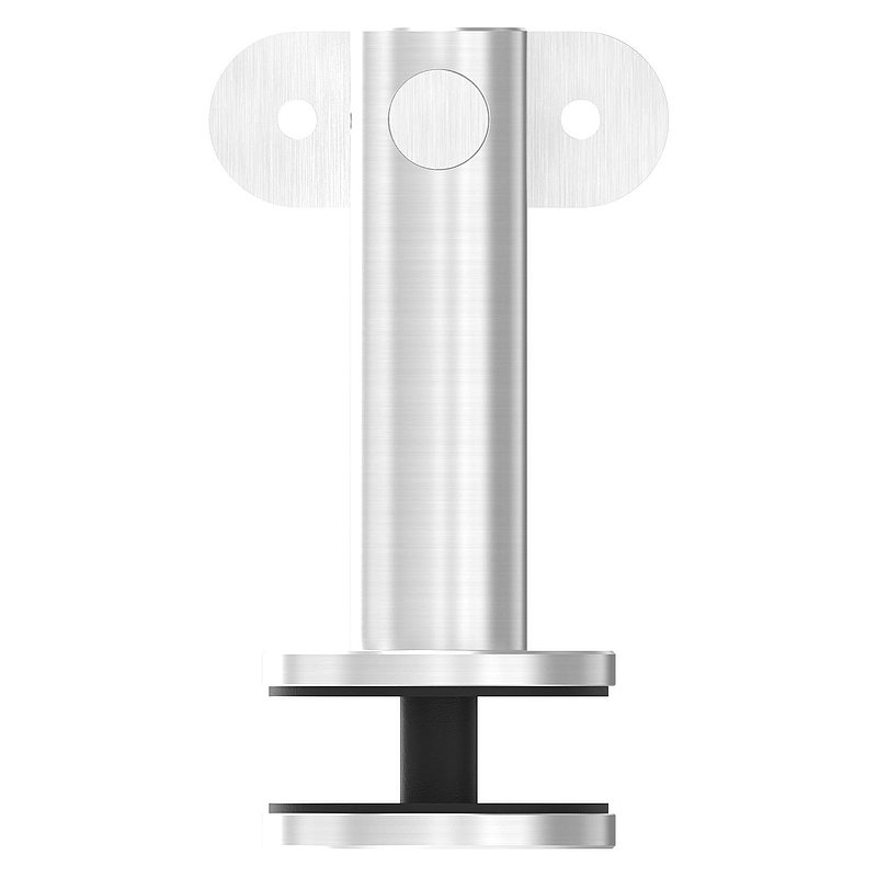 Handlaufhalter für Glas, Handlaufanschlussplatte flach, V2A