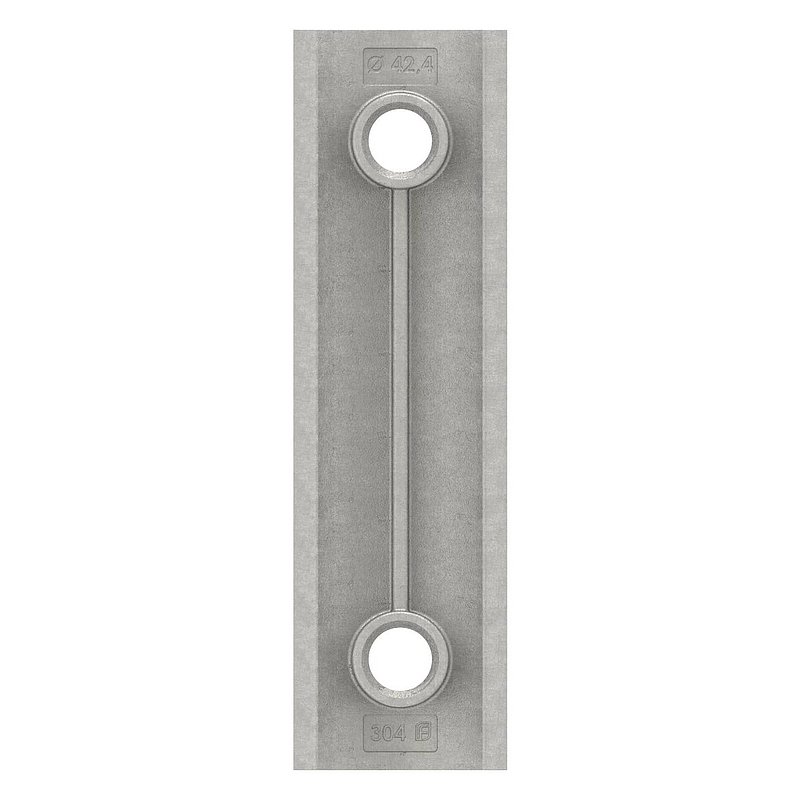 Reinforcement plate for wall mounting 50132-240-M10, AISI304