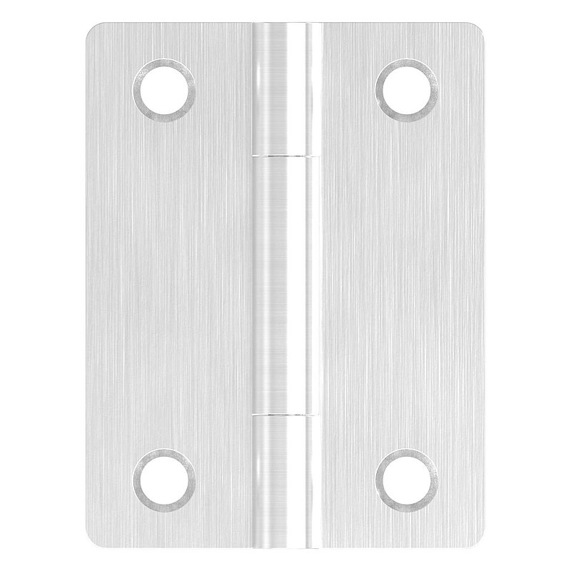 Edelstahl-Scharnier 50x38mm mit festem Zapfen