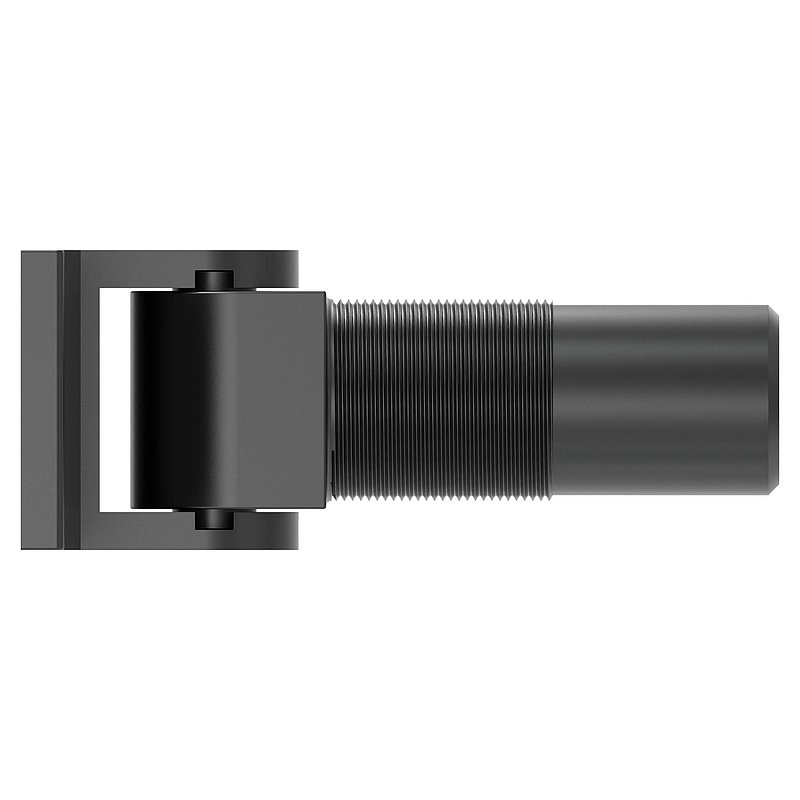 Door hinge 180° self-closing. o. Stop+end track weldable