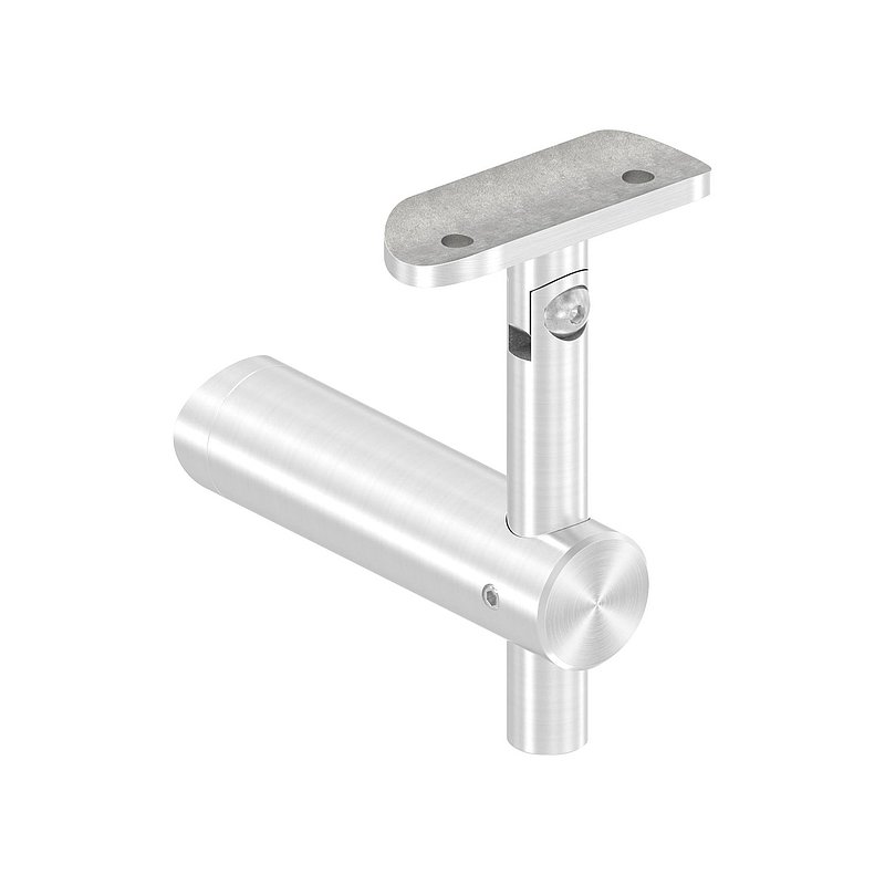 Handlaufhalter mit Gelenk, Handlaufanschlussplatte 42,4mm, V2A