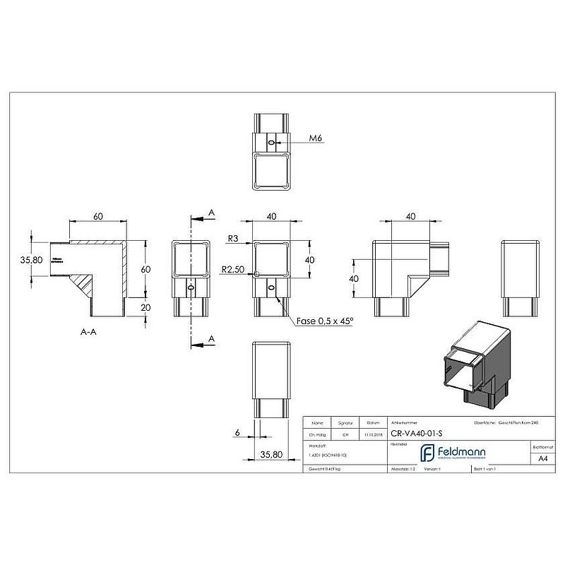 CORNECT Steckecke Set
