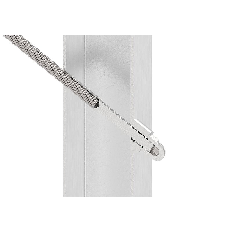 Moulded connection, for M4 thread, AISI304