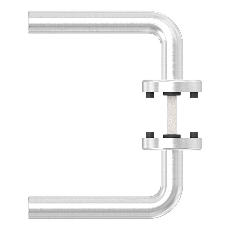 Pair of lever handles, rotatable, AISI304