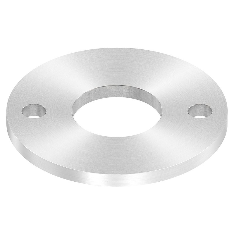 Plaque d'ancrage Ø 120x8mm, avec ponçage circulaire, V2A