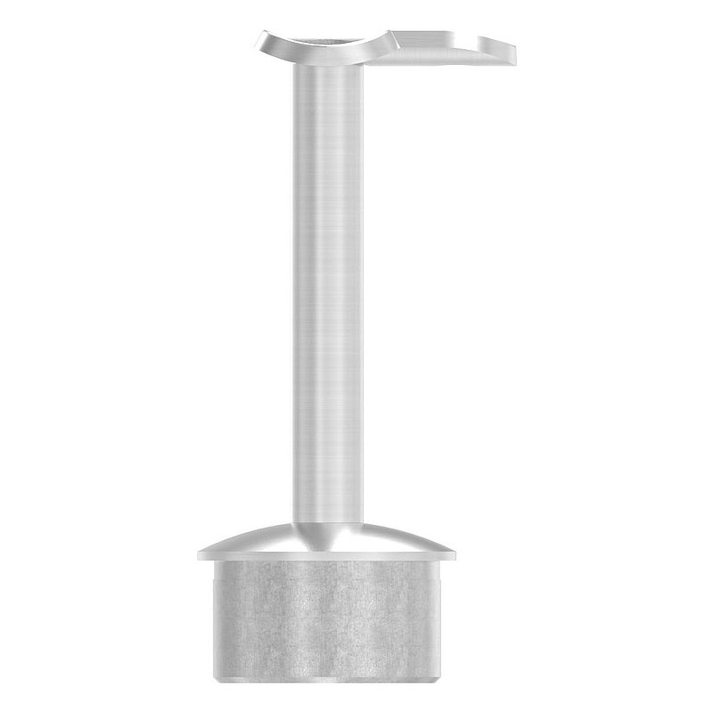Rohrabschlussstopfen für Rohr 42,4x2,5mm, Haltepl. 42,4mm 90°, V2A