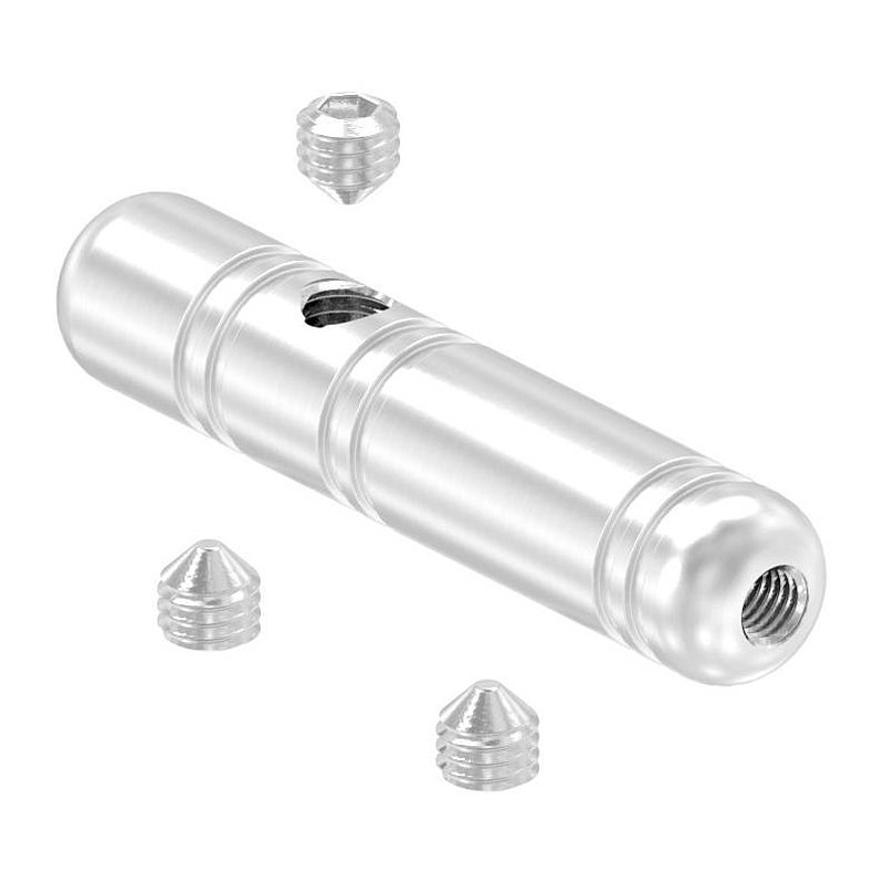 Threaded terminal for self-assembly, for 3mm cable, AISI304