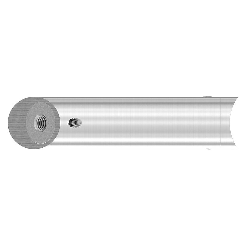 Support de tube incliné, avec raccordement en tube de Ø 42,4mm, V2A