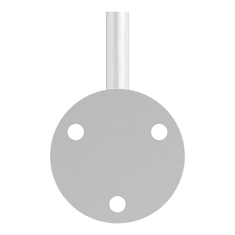 Handrail bracket for welding (round plate and bracket welded), AISI304
