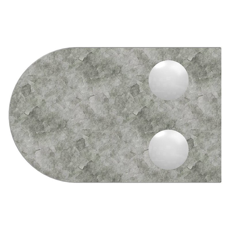 Pince à verre modèle 32, jonction: 33,7mm, zinc brut