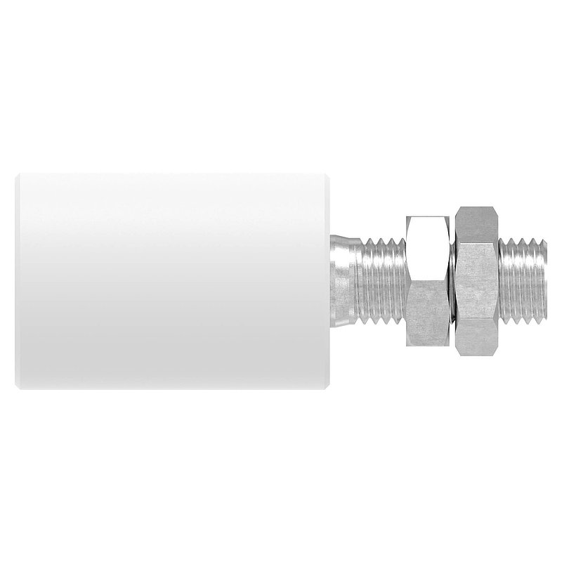 Galet de guidage Ø 40 x 60mm, filetage M16, V2A