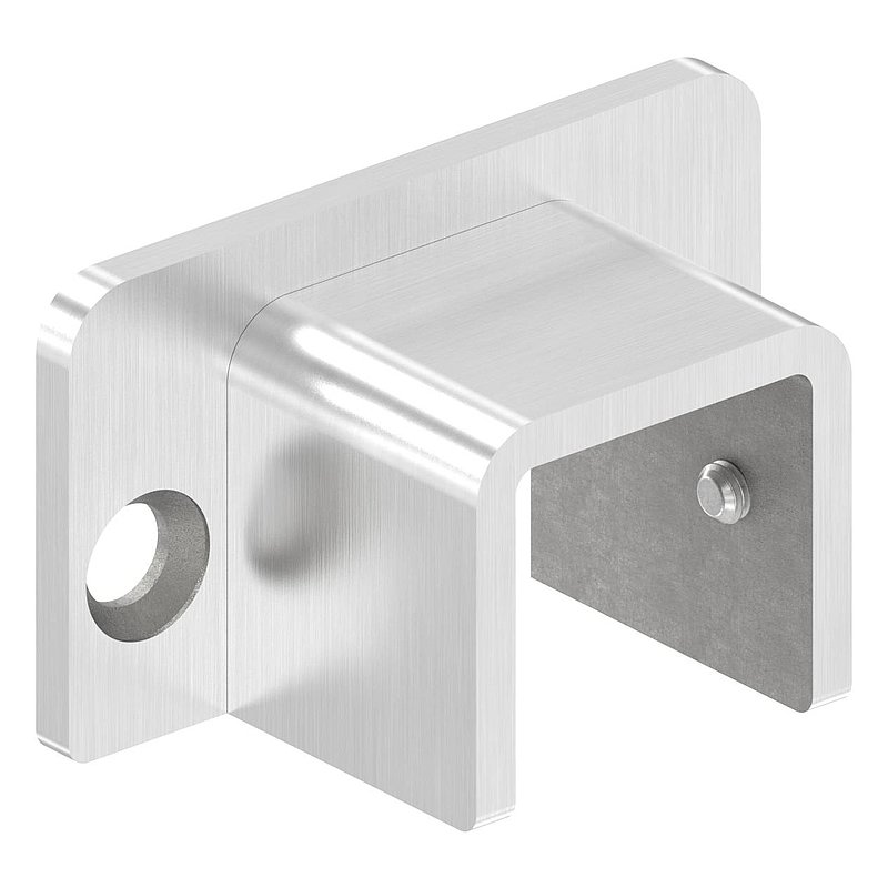 Wandhalterung für Edelstahl-U-Profil 80530-XXX, V4A