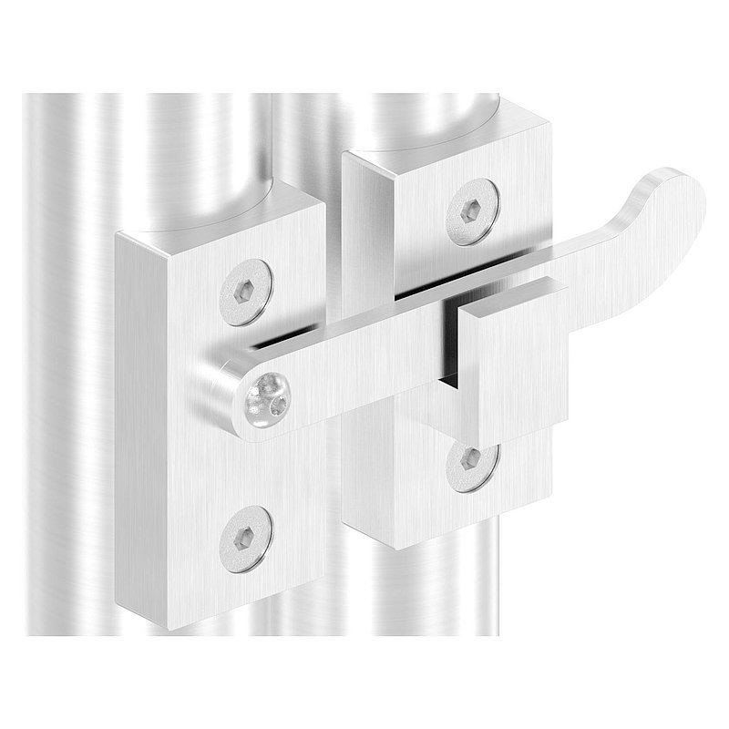 Verrous de porte à visser pour tube Ø 42,4mm, V4A